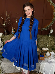 Веренея. Платье льняное с вышивкой PL-422614