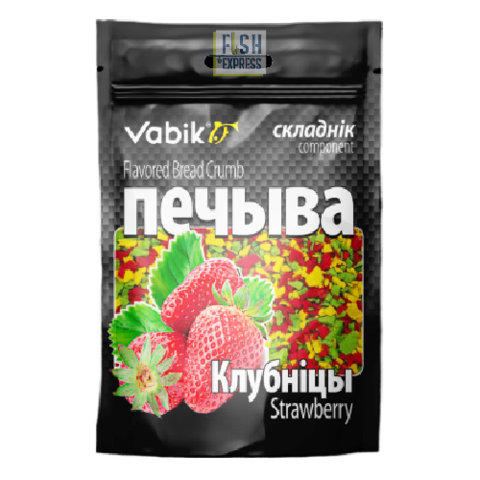 Компонент прикормки Vabik Печиво микс клубника 35г уп. 20шт (продажа от 10шт)