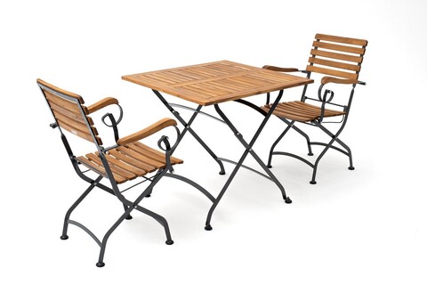 Кофейный комплект Joygarden ЛАТА стулья с подлокотниками, коричневый