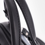 Сумка Саломея 257 гладкий серо-голубой + черный