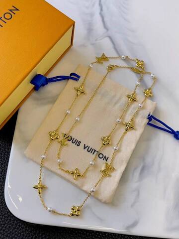 Колье LV с подвесками коллекция Louisette Signature lux