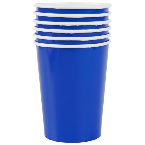 Стакан синий 250мл 6шт