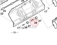 Запчасть Sharp пружина FO2600U