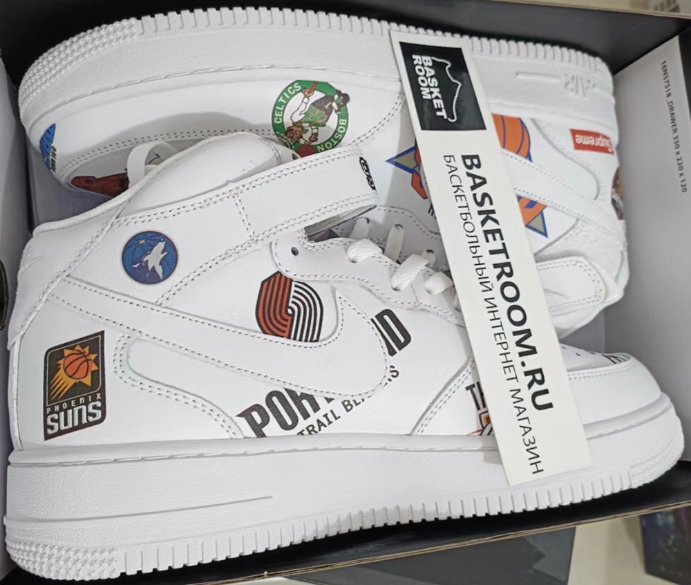 Supreme x NBA x Nike Air Force 1 Mid Basketroom.ru