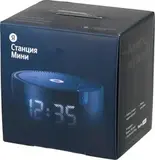 Умная колонка Yandex Станция Мини с часами Алиса на YaGPT черный 10W 1.0 BT 10м (YNDX-00020K)