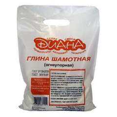 Глина шамотная 5кг Диана Огнеупорная