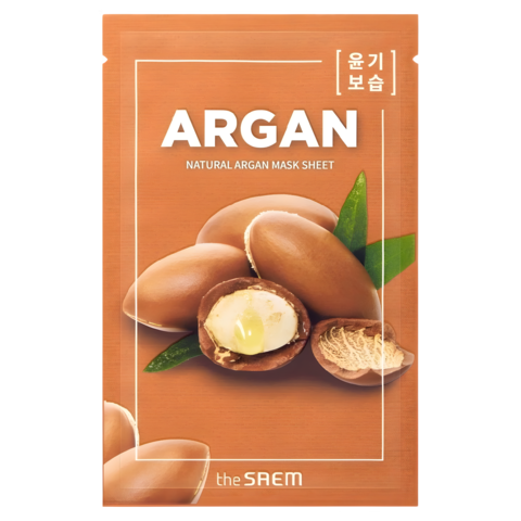 The Saem Маска тканевая с экстрактом арганы Natural Argan Mask Sheet 21 мл