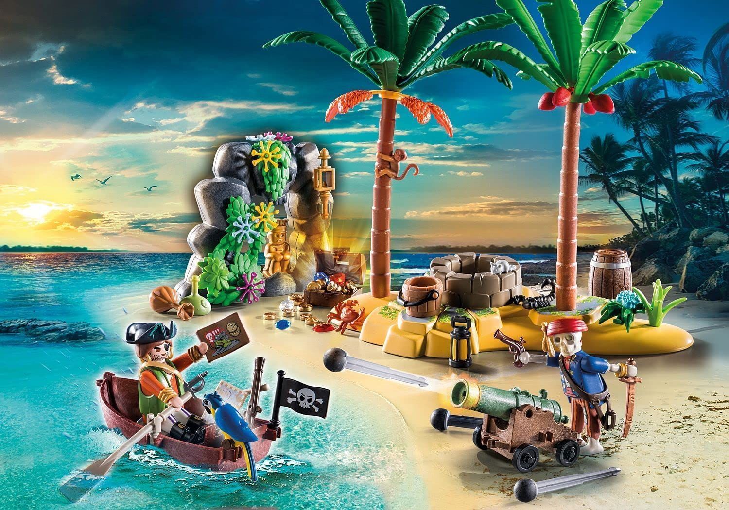 Конструктор Playmobil Pirates Пиратский остров сокровищ со скелетом 70962  купить в Москве | Доставка по России.