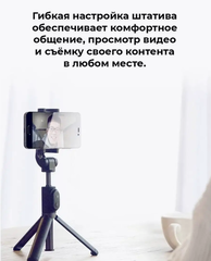 Трипод/монопод Xiaomi Mi Bluetooth Selfie Stick Tripod, черный (XMZPG01YM)