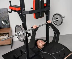 Турник-пресс-брусья со скамьей UNIX Fit POWER TOWER 120P