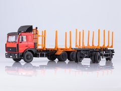 MAZ-6303 log truck with trailer MAZ-83781 1:43 Start Scale Models (SSM)