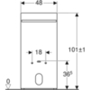 Сантехнический модуль для биде Geberit Monolith 131.030.TG.5