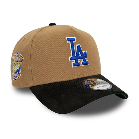 Кепка LA Dodgers MLB Contrast Visor Beige A-Frame 9FORTY Adjustable Cap