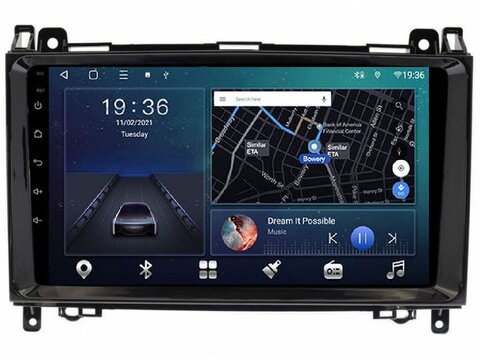 Магнитола для Mercedes-Benz A/B-class/Vito/Viano Android 11 3/32GB QLET DSP 4G модель BE-028TS18