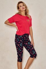 Пижама женская со штанами TARO 3109/3168 DORA_Темно-синий + малиновый