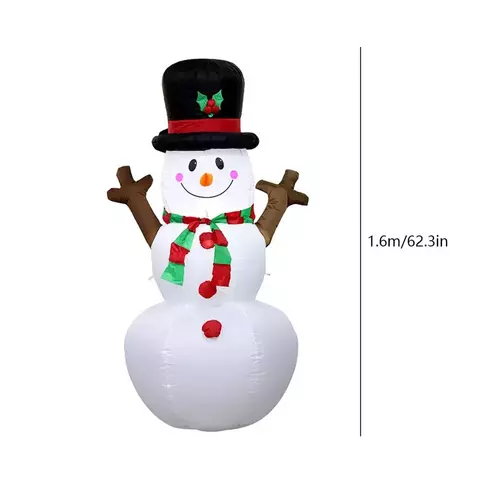 Новогодняя надувная фигурка Дед Мороз Снеговик