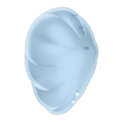 Стимулятор клитора с вибрацией и воздушной стимуляцией Satisfyer Cloud Dancer голубой