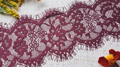 Кружево Французское, ш. 10,5 см, сливовый