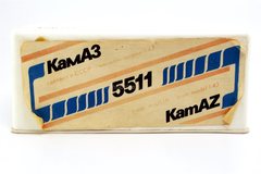 KAMAZ-5511 orange (plastic box) 1989 Elecon Arek Made in USSR 1:43