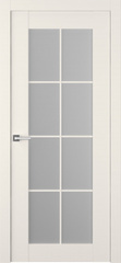 Дверь Френч 8 / Цвет Эмаль жемчуг / Мателюкс белый каленый / Двери Belwooddoors