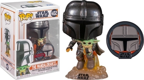 Funko POP! Star Wars: The Mandalorian with Grogu (Exc) (402)