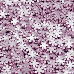 Посыпка снежинки сиреневые перламутровые - 100 гр