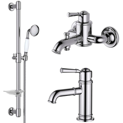 Комплект для ванны 3 в 1 Aquatek AQ1530CR AQ1530CR КЛАССИК Set (AQ1510CR+AQ1540CR+AQ2020CR) фото