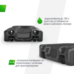 Баскетбольная стойка UNIX Line B-Stand-PC 54x32
