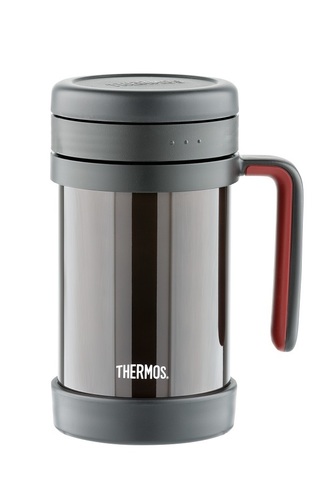 Термос Thermos TCMF-501 (0,5 литра) с ситом, коричневый