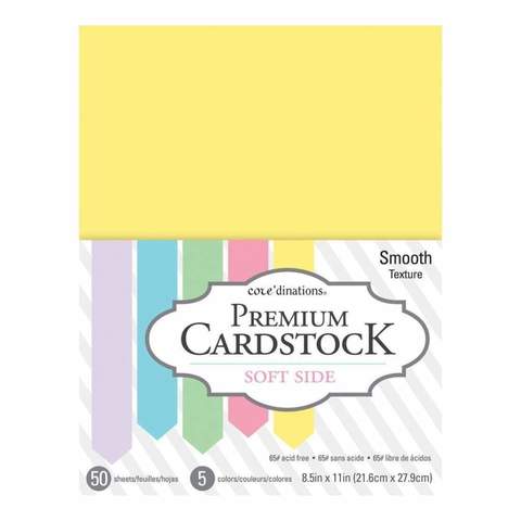 Набор двухсторонней бумаги Core'Dinations PREMIUM CARDSTOCK - Soft Side - 21,6 x 27,9