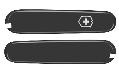 Набор накладок для ножа Victorinox 84 мм. без штопора (C.2603.3+C.2303.4) цвет чёрный