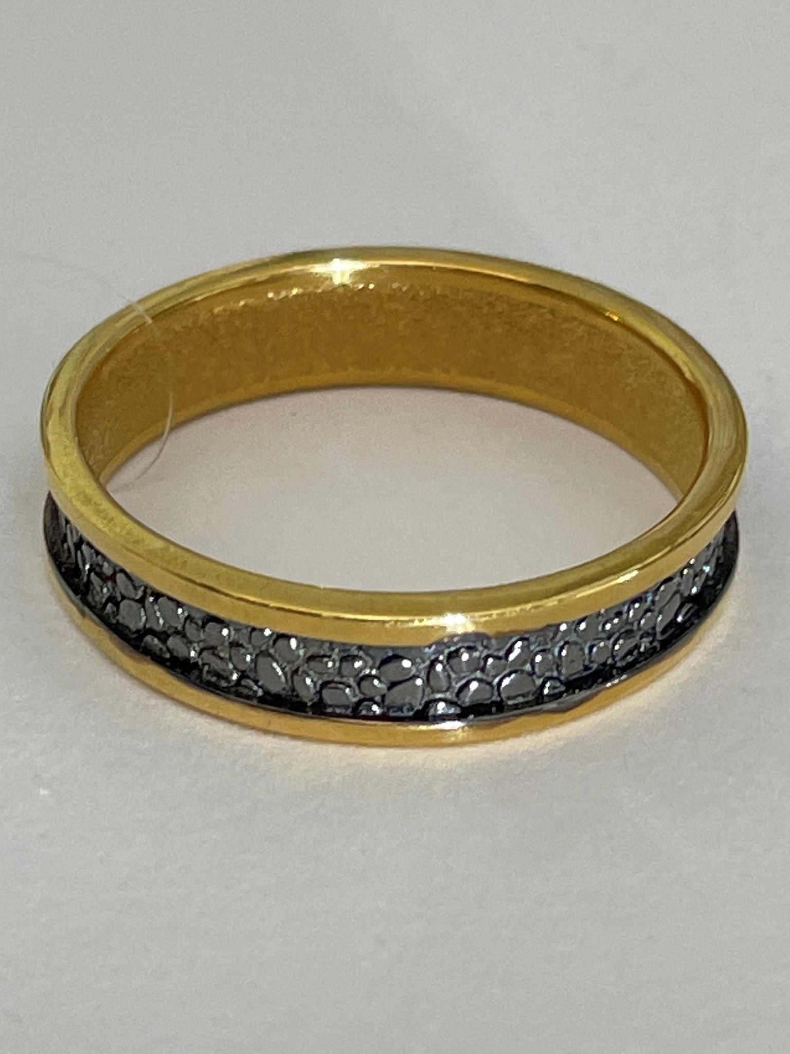 Обручальное (кольцо из серебра с позолотой)