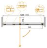 Душевая дверь в нишу Cezares VARIANTE-B-1 VARIANTE-B-1-120/130-C-Cr