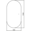 Abber AG6302S Зеркало Kontur AG6302S с подсветкой, сенсорный выключатель, диммер