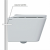 Berges 43367 Комплект : инсталляция АТОМ кнопка черная Soft Touch, унитаз FLOE S Rimless 51 см, сиденье тонкое дюропласт, микролифт, быстросъем
