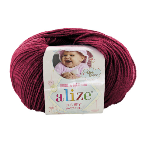 Пряжа Alize Baby Wool 390 вишня
