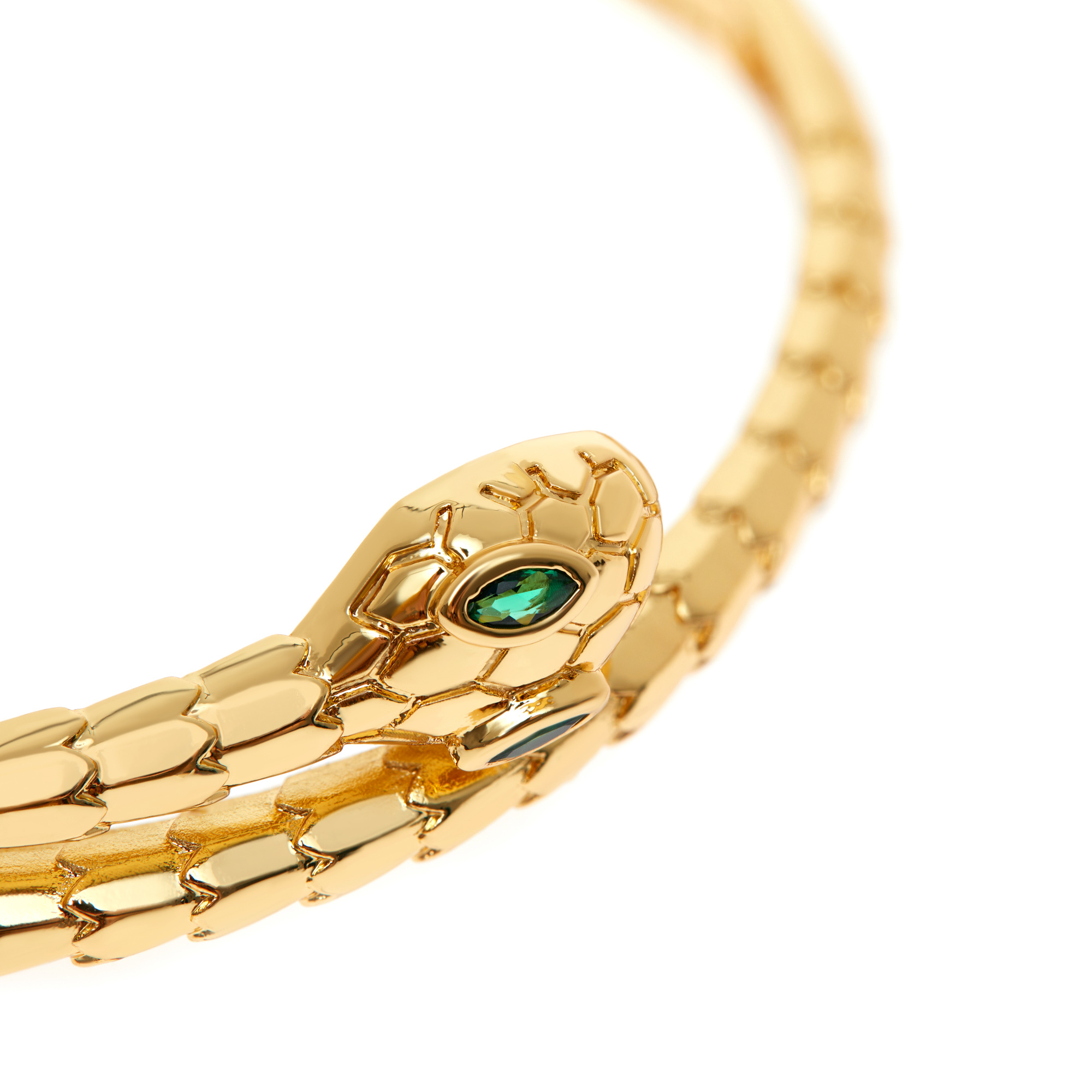 Green Eyed Snake Bracelet