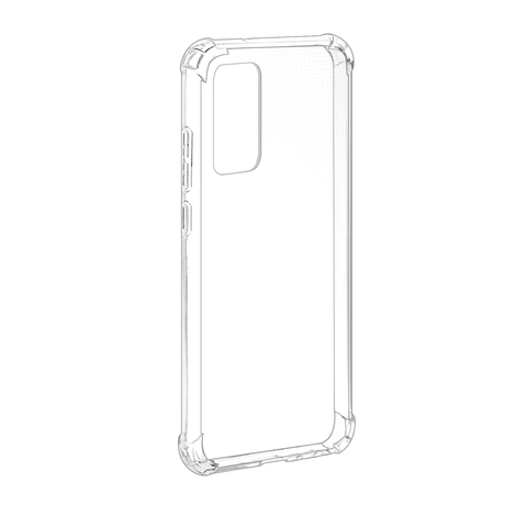 Противоударный силиконовый чехол Infinity для Samsung Galaxy S20 (Прозрачный)