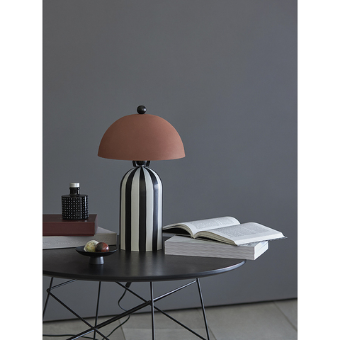 Светильник настольный Anniken, 25х38 см, черный/белый/терракотовый