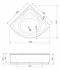 Cezares CETINA-140-SCR Передняя панель для акриловой ванны CETINA-140-SCR, 140x5x41
