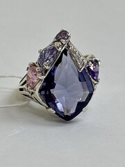 Оригами (кольцо из серебра)