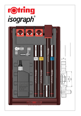 Набор изографов Rotring Comfort Set  0.25 / 0.35 / 0.5 / 0.7 mm / аксессуары (S0202940)