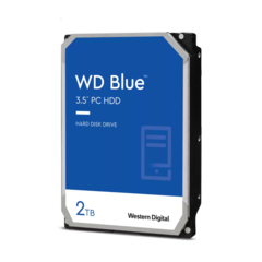 Внутренний HDD 3.5" Western Digital Blue EZBX, 2Тб, SATA3, Bulk, Чтение:200мб/с, Запись:200мб/с, 7200об/мин, Буфер:256Мб (WD20EZBX)