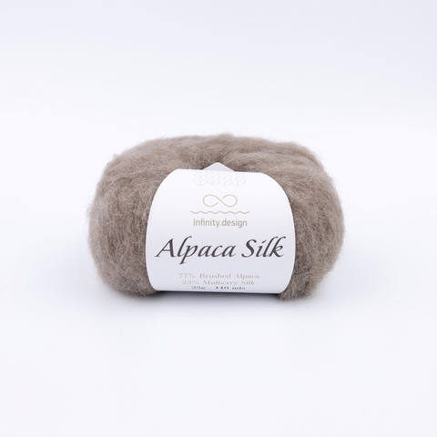 Пряжа Infinity Alpaca Silk 2652 молочный шоколад