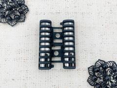 Пряжка-застёжка декоративная металл, р. 5,7х6 см