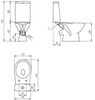 Унитаз-компакт FLAVIS 031 3/6 DPL EO slim