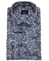 Рубашка Venti Modern Fit 193274800-400 с вызывающим принтом
