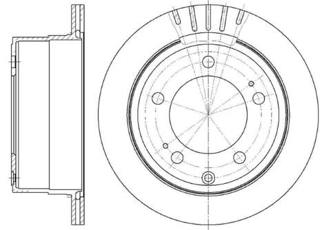 Диск тормозной вентилируемый G-brake  GR-02443