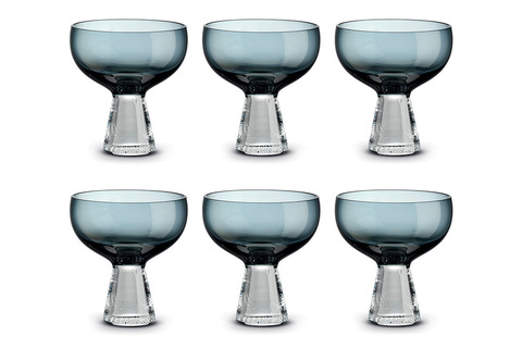 Набор креманок 6шт 350мл Pozzi Milano 1876 Fun Classy темно-синий