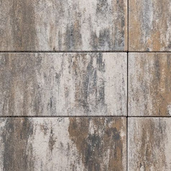 Тротуарная плитка ПРЯМОУГОЛЬНИК 600х300 мм - Листопад гладкий Песчаник